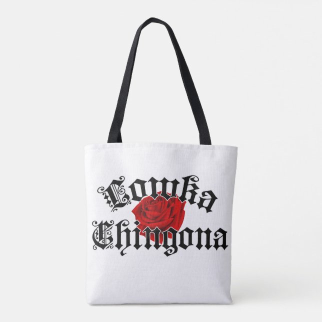 Tote Lowka Chingona comprando a bolsa (Verso)