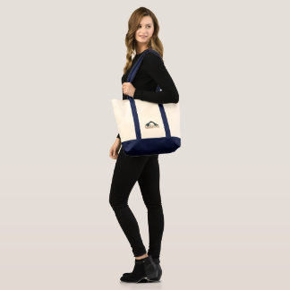 Tote Lua Escura Produzir Bolsa com marca Canvas