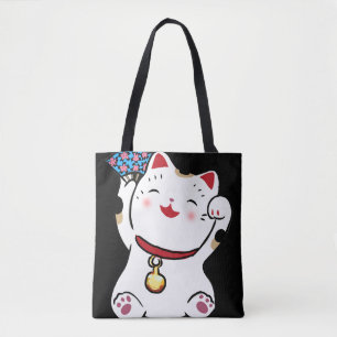Tote Lucky Cat Maneki Neko Bolsa