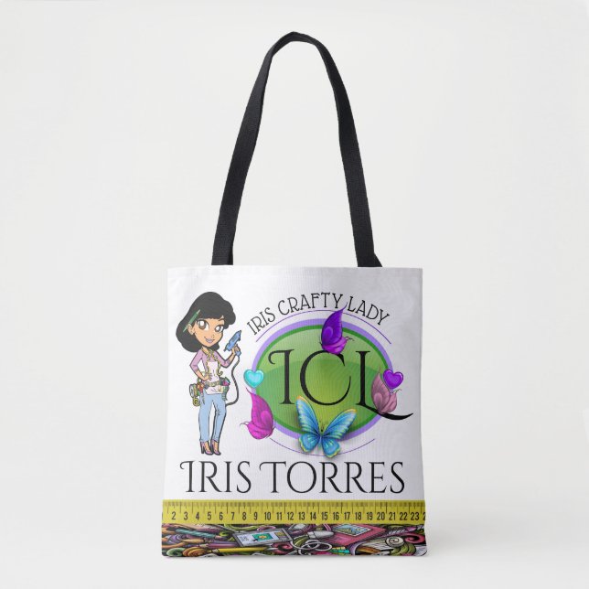 Tote Madame Artista Crafty - Veja Trás - Bolsa (Frente)
