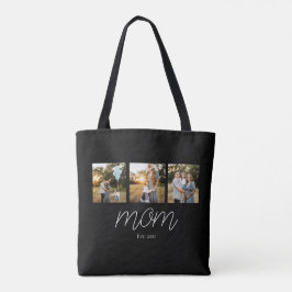 Tote Mãe Bolsa Sacola Estabelecida Roteiro Preto 3 Foto