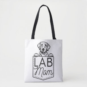 Tote "Mãe de laboratório" Bolsa Premium de Peek-a-Boo