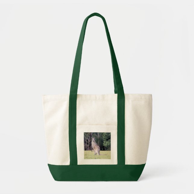 Tote Mãe Kangaroo com Bebê Joey em sua bolsa (Frente)