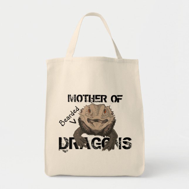 Tote "Mãe o bolsa dos dragões farpados" (Frente)