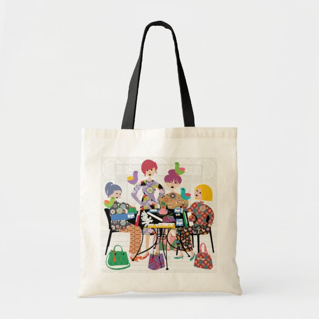 Tote Mah Jongg Birds Bolsa (Frente)