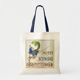 Tote Mah Jongg Christmas One Bam Bolsa