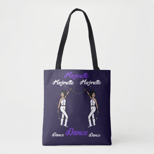 Tote Maiorette Bolsa Violet White (Frente)