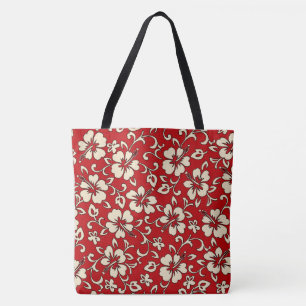 Tote Malia Havaiana Hibiscus Bolsa de praia Floral