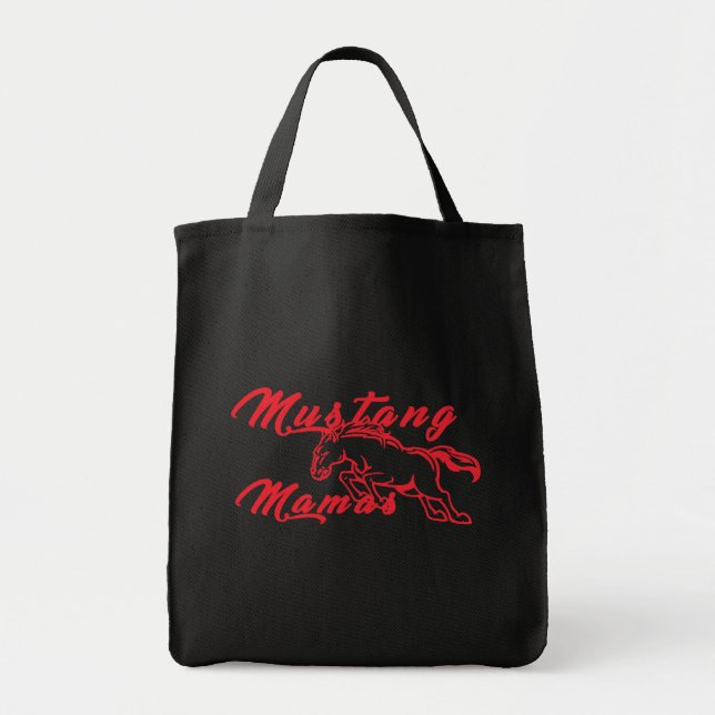 Tote Mamas Vermelho o Bolsa do mustang (Frente)