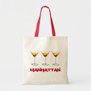 Tote Manhattan Cocktail Glass Nova Iorque NYC Bolsa