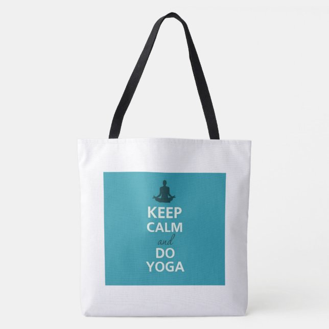 Tote Mantenha o bolsa calmo da ioga (Frente)