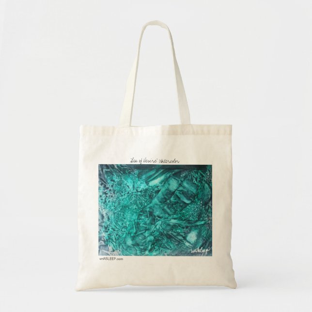 Tote "Mar o bolsa das canvas da aguarela do desejo" (Frente)
