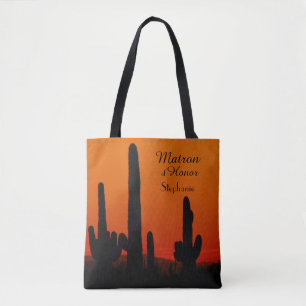 Tote Matrona do bolsa personalizado honra, por do sol