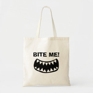 Tote Me Morda! bolsa de lona engraçada