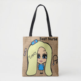 Tote Melhor Bolsa de Enfermeira - Saco de Caricatura Pe
