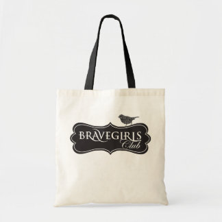 Tote Meninas bravas pretas & o bolsa branco