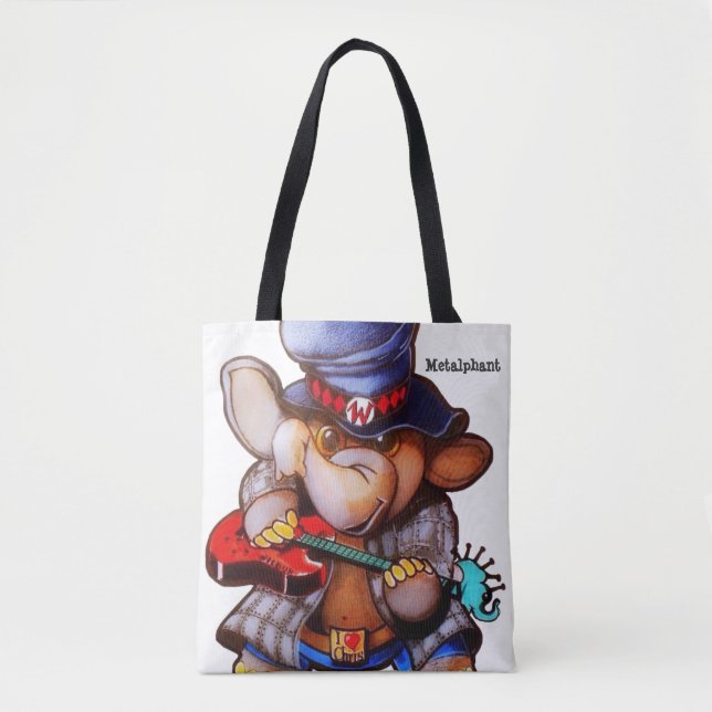 Tote Metalphant com o bolsa da guitarra ou o saco do (Frente)