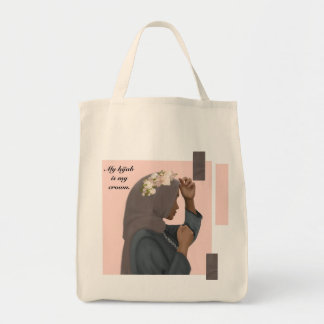 Tote Meu Hijab é meu Bolsa da Coroa