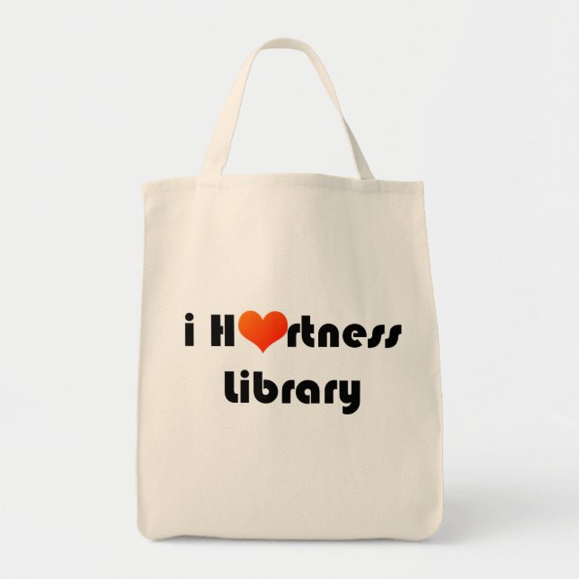 Tote mim o bolsa da biblioteca de Hartness (Frente)