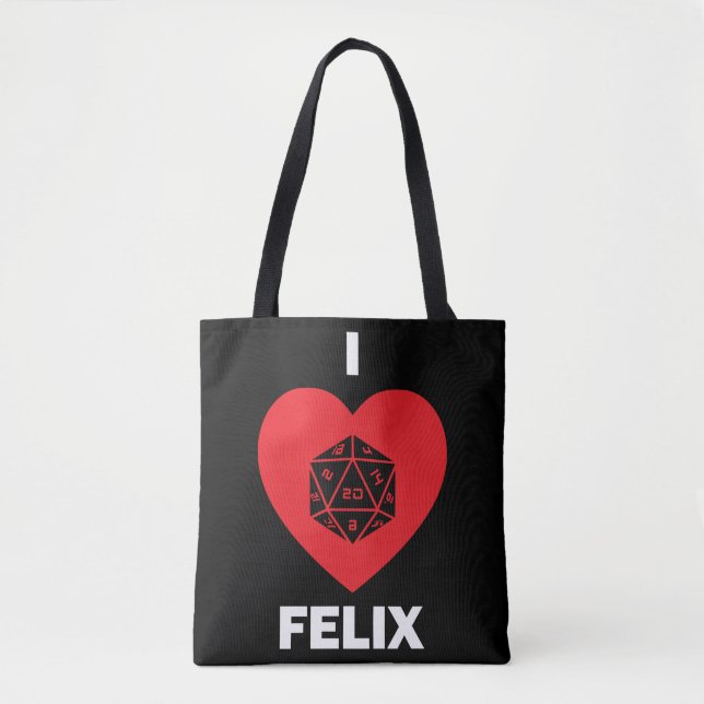 Tote Mim o bolsa de <3 Felix (escuro) (Frente)