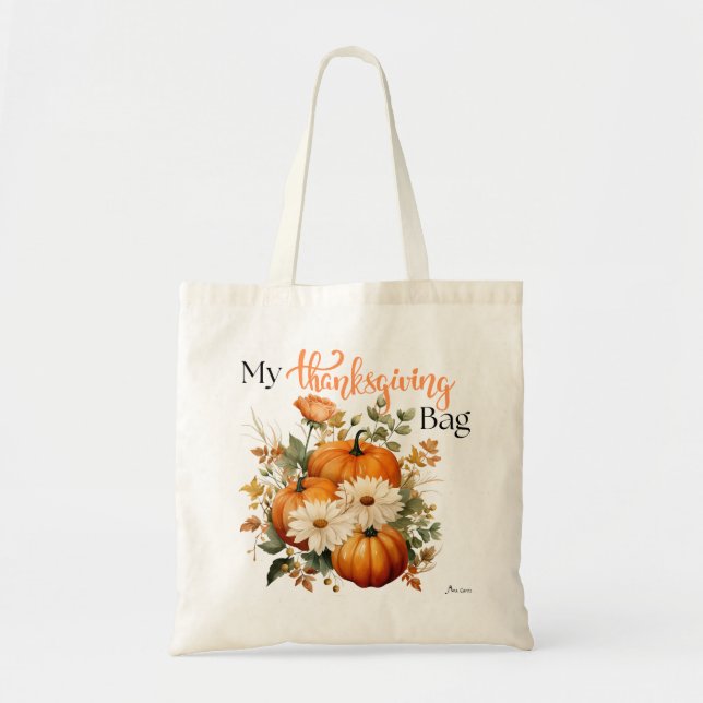 Tote Minha bolsa de Ação de Graças (Frente)