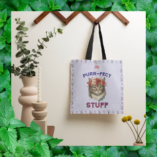 Tote Minha coisa de purr-fect na bolsa