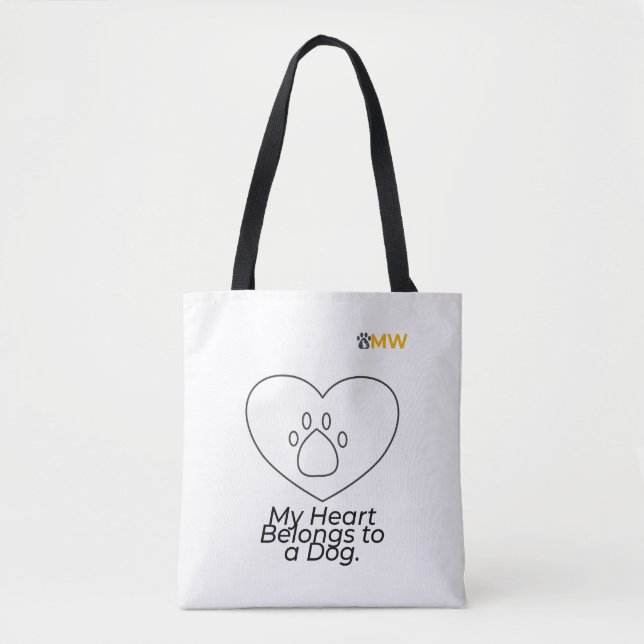 Tote Minha Coração Pertence a uma Bolsa de Cachorro – A (Frente)