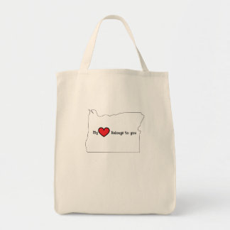 Tote Minha Coração pertence a você Bolsa de lona Oregon