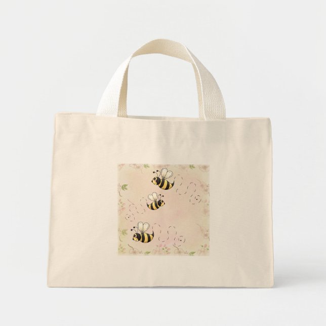 Tote Mini Abelhas do País Bonito Bolsa (Frente)