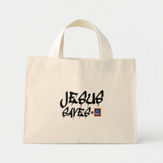 Tote Mini Aldi "Jesus salva" na bolsa