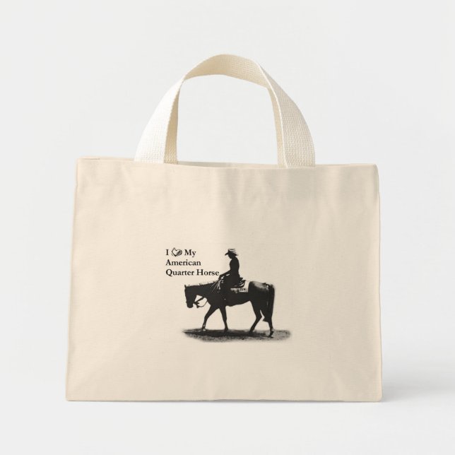 Tote Mini Ame o meu quarto cavalo bolsa (Frente)