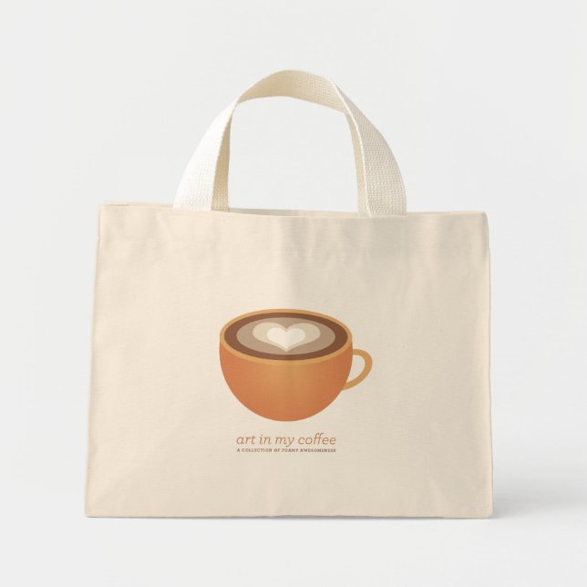 Tote Mini Arte na minha bolsa de café (Frente)