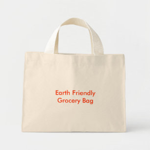 Tote Mini Bolsa de compra Amigável da Terra