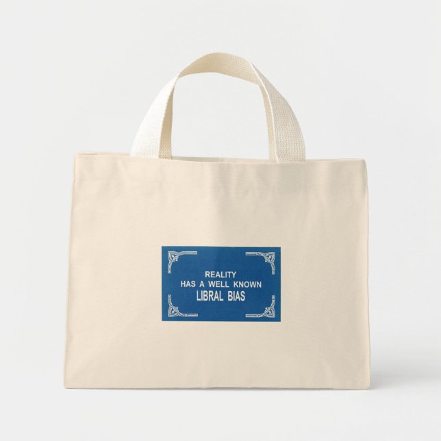 Tote Mini Bolsa de Compras da Realidade (Frente)