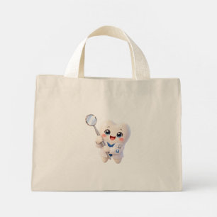 Tote Mini Bolsa de Dentista com Dente Fofo   Presente Odonto