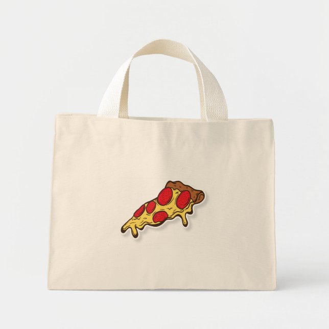 Tote Mini Bolsa de pizza (Frente)