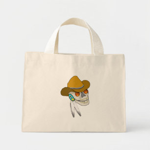 Tote Mini Bolsa de praia do Crânio de Cherokee