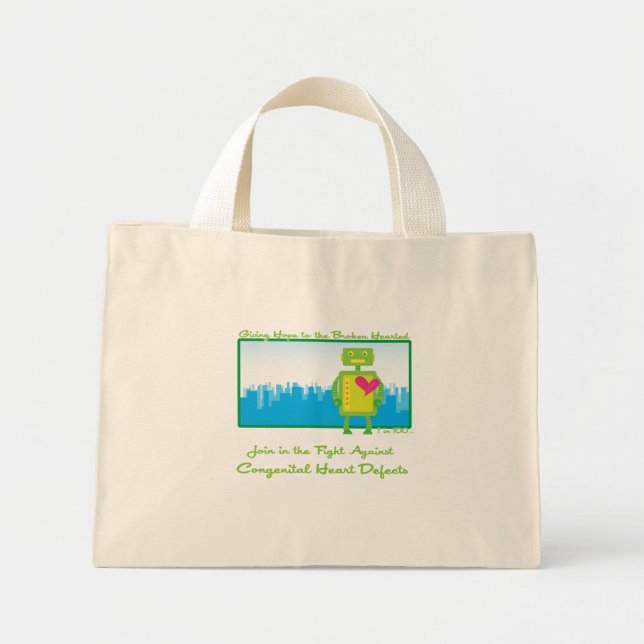 Tote Mini Bolsa do HeartBot (Frente)