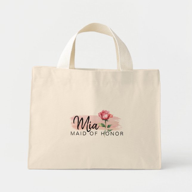 Tote Mini Bolsa Elegante Rosa Pink - Dama de Honra (Frente)