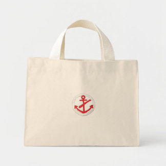 Tote Mini Bolsa Náutica de Âncora Vermelha