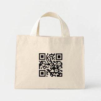 Tote Mini Código QR Apenas Bolsa minúsculo