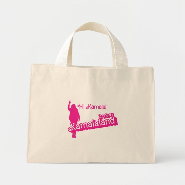 Tote Mini "Hi Kamala" - Bolsa minúsculo (slogan B) (Frente)