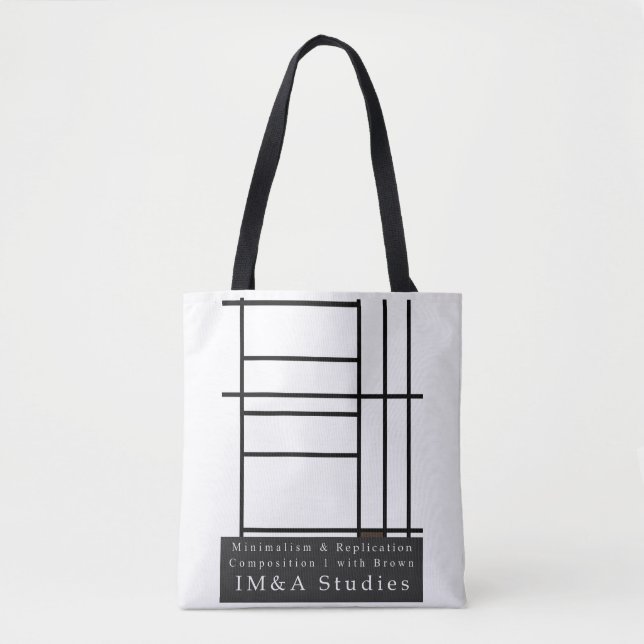 Tote Minimalismo Replicação 2 Comp 1 com Bolsa Brown (Frente)