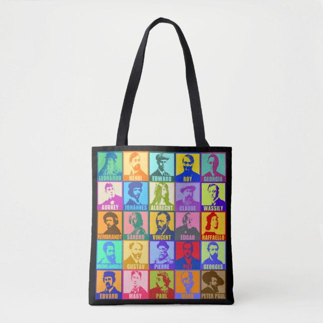 Tote Mod Pop Art Artists Bolsa (Frente)