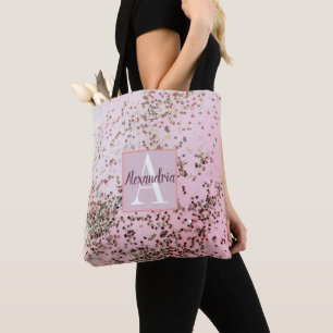 Tote Monograma - Bolsa de Confetti Rosa Rosa-Rosa-Champ