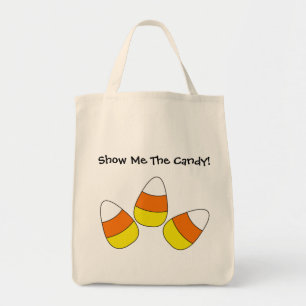 Tote Mostre-me o bolsa do Dia das Bruxas dos doces