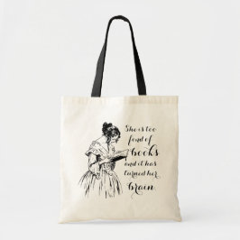 Tote Muito apreciado com livros Louisa May Alcott Bolsa