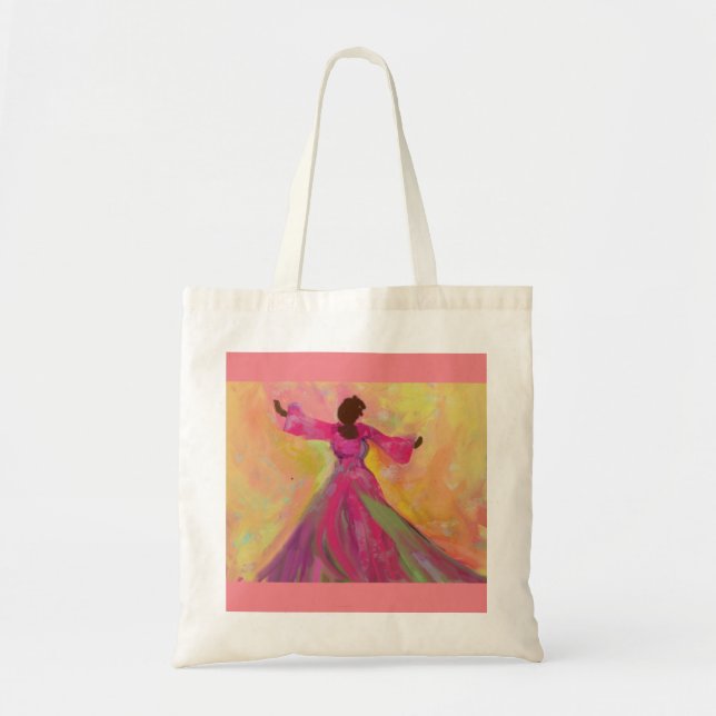 Tote Mulher Africana Dançando Bolsa Feminina (Frente)