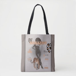 Tote Mulher com Bolsa afro e leopardo