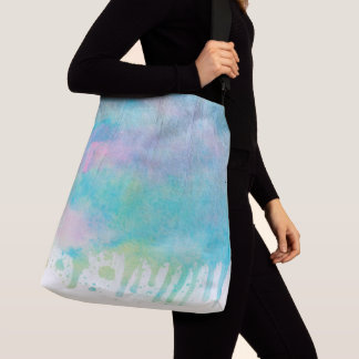 Tote Multicolor Xadrez de Ombro em Aquarela